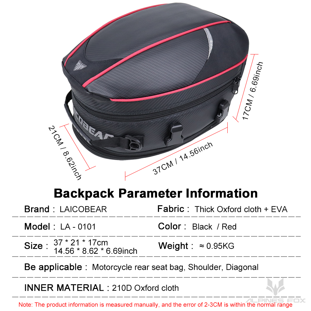 Motorcycle Tail Bag Black Moto - đánh giá và giá Motorcycle Gear Warehouse