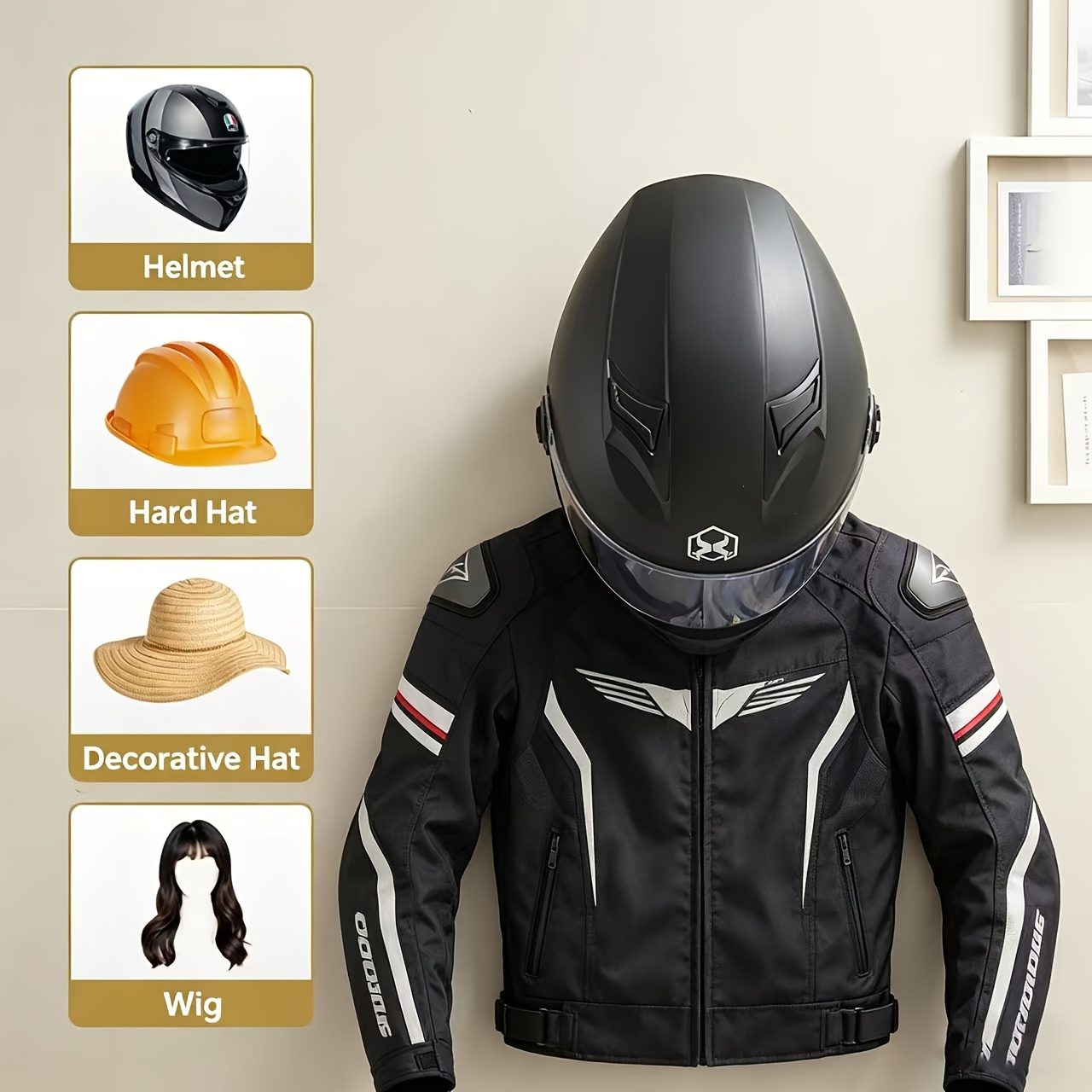 Motorcycle Helmet Holder Solid - đánh giá và giá Motorcycle Gear Wardrobe