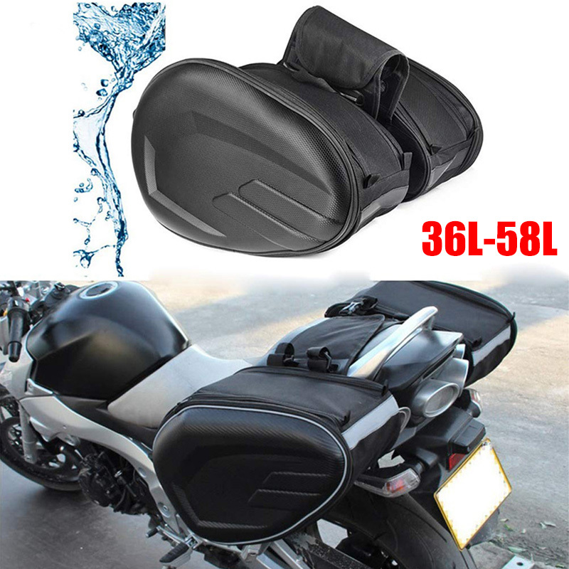 Black 36-58L Motorcycle Saddle - đánh giá và giá Motorcycle Gear Warehouse