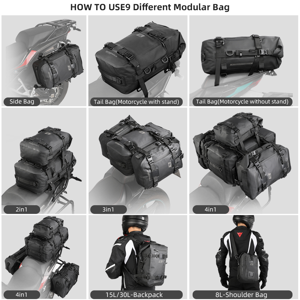 Rhinowalk Xe Máy Ba Lô Túi Chố - đánh giá và giá Motorcycle Gear Warehouse