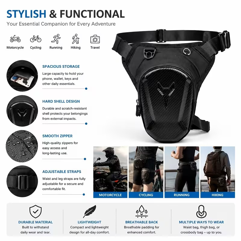 Motorcycle Leg Tank Bag Waterp - đánh giá và giá Motorcycle Gear Wardrobe